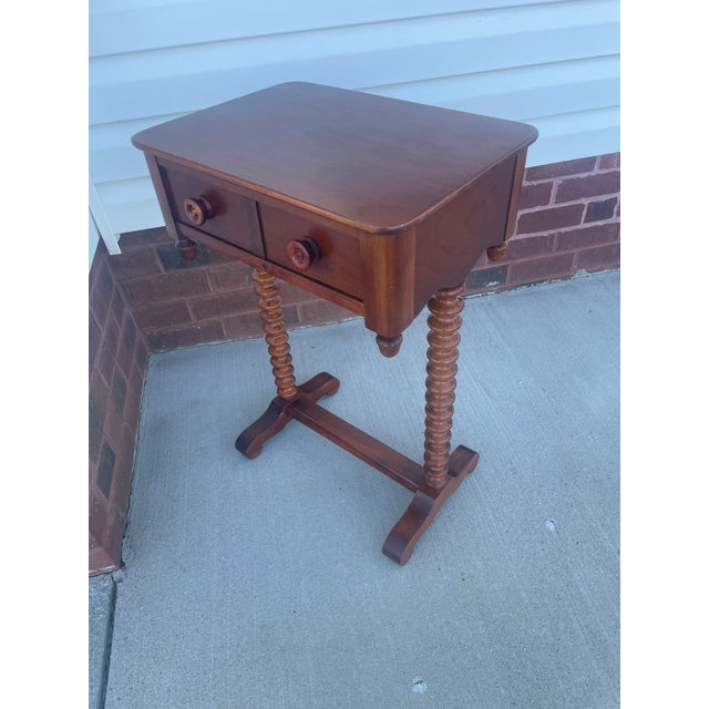 1940s Vintage Cavalier Spool-Turned End/Side Table Pattern No. 5809 Chattanooga, Tn For Sale - Image 5 of 13