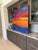 Large Contemporary Oil Painting Cranes Over Sunset 48x48” For Sale - Image 11 of 17
