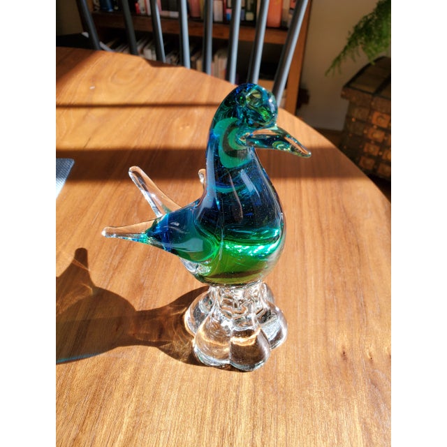 Figurative 1960s Mid-Century Blown Glass Bird For Sale - Image 3 of 7