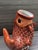 Vintage Chinese Porcelain Hand Painted Orange Glaze Koi Fish Vase For Sale - Image 4 of 8