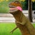 A Walk in the Park by Josh Talbott | Acrylic on Canvas Dinosaur in a park setting. For Sale