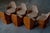 Brown Pine Dining Chairs in Boucle Upholstery, Germany, 1970s, Set of 7 For Sale - Image 8 of 18