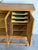 In Style of Henning Kjærnulf Large Oak Sideboard Сredenza With 2 Leaded Glass Mid-Century Modern Denmark 1960s For Sale - Image 9 of 10