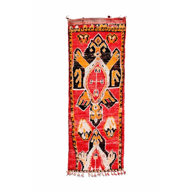 Measurements: 285 X 95 cm / 112.2 X 37.4 inches Technique: Knotted Age: Ancient Material: Wool (Weft) - Wool (Warp)