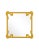 Contemporary Fleur Home Carnival St. Roch Square Mirror in Gold Leaf, 48x48 For Sale - Image 3 of 3