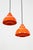 Danish Space Age Pendant Lamps by K. Kewo for Nordisk Solar, 1970s, Set of 2 For Sale - Image 6 of 18