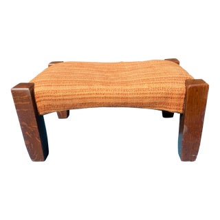 1960s Mid Century Ottoman Footstool For Sale