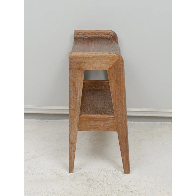 Pair of French Mid-Century Cerused Oak End Tables For Sale - Image 4 of 11