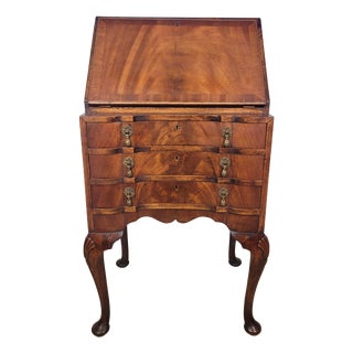 Queen Anne Walnut Ladies Writing Desk, 1920s For Sale