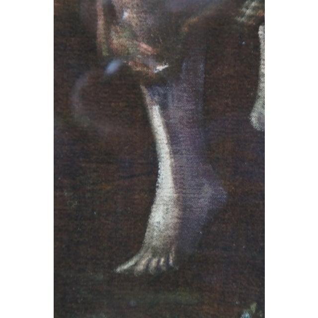 Early 20th Century Early 20th Century "Dance of Apollo with Muses" Grand Tour Figurative Oil Painting, Framed For Sale - Image 5 of 13