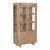 Vintage Teak Wood Armoire | Antique Indian Glass Cabinet | Rustic Display Cabinet | Wabi Sabi Home Decor For Sale