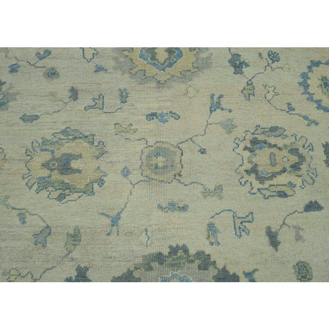 Turkish Oushak Rug 9' x 12'2" #18582 For Sale In Houston - Image 6 of 8