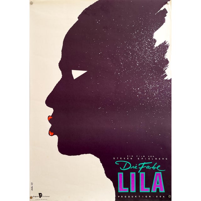 The Color Purple Original Movie Poster by Horst Anker, 1987 For Sale