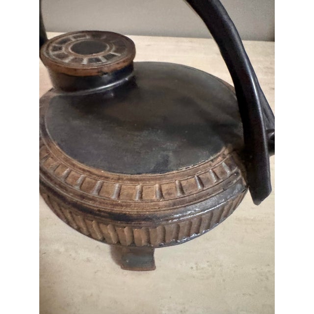 Vintage Sculptural Artisan Studio Pottery Teapot Signed For Sale - Image 11 of 12