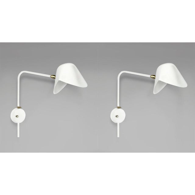 Wall sconce lamp model 'anthony wall lamp whit round fixation box' designed by serge mouille in 1953. manufactured by...