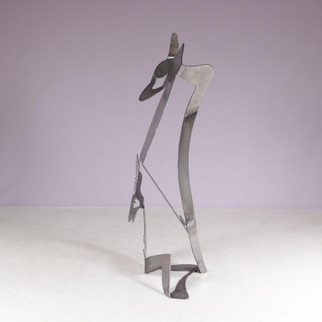 Guido Hafner, Mensch Mit Mensch (Human with Human), 1990s, Metal For Sale - Image 4 of 16