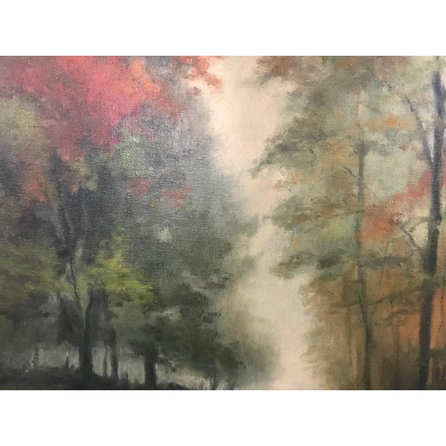 Henri Gadbois Naturalistic Texas Road Landscape 1970s For Sale - Image 4 of 6