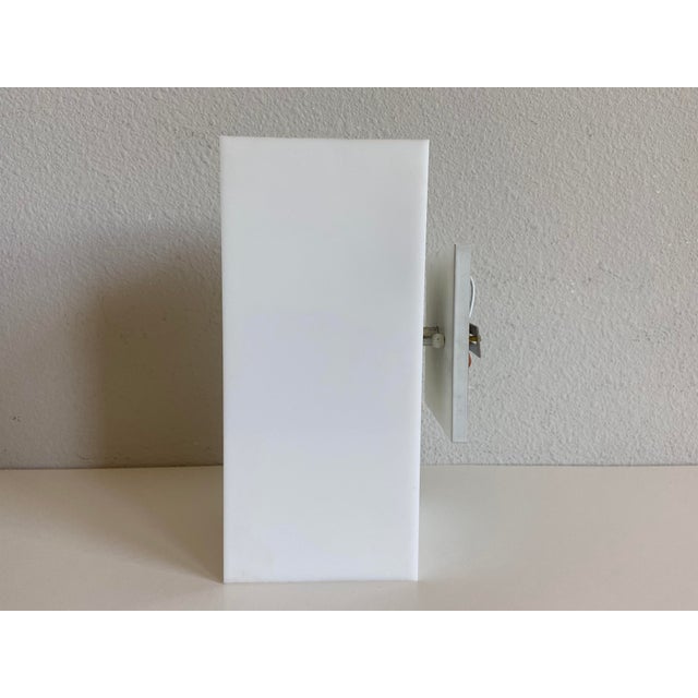 White 1960s Lightolier Lucite Flush Light For Sale - Image 8 of 12