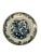 An 18th century Delft plate with classic blue and white florals.