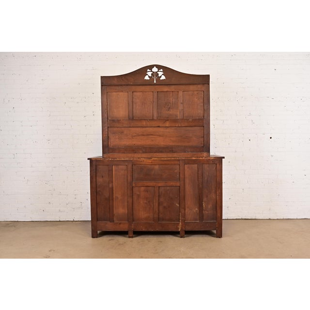 Léon Jallot French Art Nouveau Oak and Ash Sideboard or Bar Cabinet, Circa 1905 For Sale - Image 12 of 13