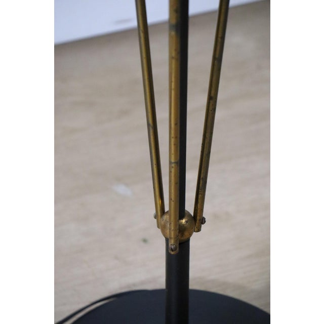 Vintage Floor Lamp in Metal and Brass from Arlus, 1960s For Sale - Image 4 of 18