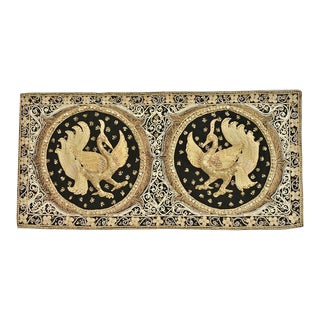Mid 20th Century Royal Thai Embroidery Hanging Art For Sale