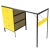 Yellow & Black Steel Frame Desk Model 4111 by George Nelson Herman Miller For Sale - Image 13 of 13