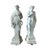 Italian Artist, Large Greek Mythological Sculptures of Faun and Cornucopia, 1980, Marble, Set of 2 For Sale