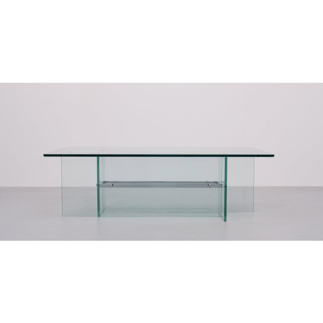 Fontana Arte Glass Coffee Table from FontanaArte, Italy, 1970s For Sale - Image 4 of 10