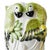 Vintage XL white porcelain Portuguese vase with parrots in green and black from the 1940s. This beautiful decorative vase...