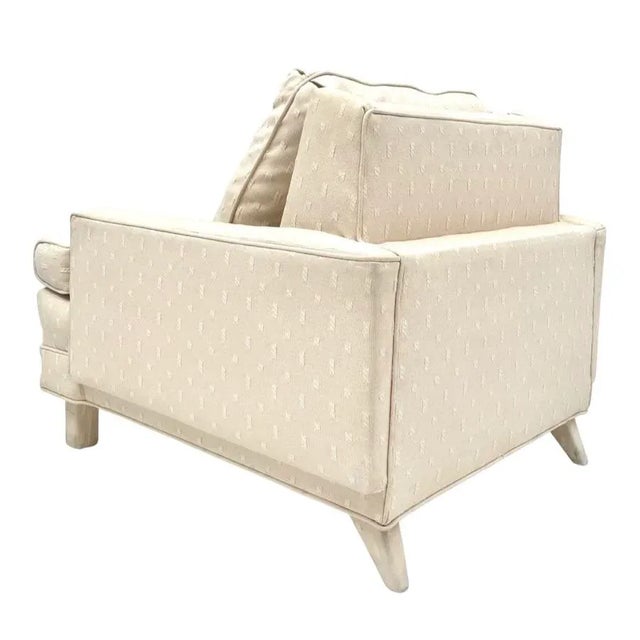 1950's Fully Upholstered Custom Club Lounge Chair For Sale - Image 10 of 13