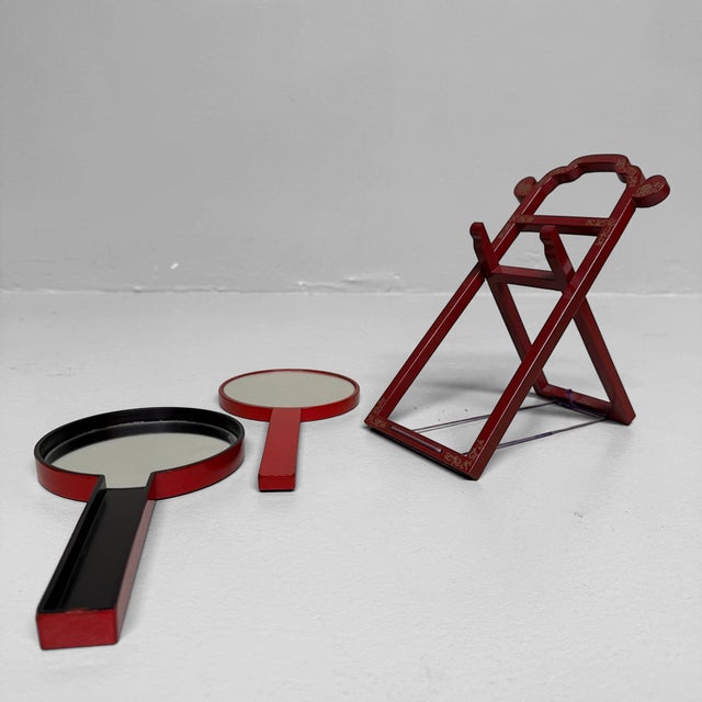 Contemporary Japanese Awase Kagami Mirror Set, Japan, 1990s, Set of 2 For Sale - Image 3 of 12