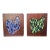 Mid-Century Abstract Cat Mosaic Wood Sculptural Boxes, Pair For Sale