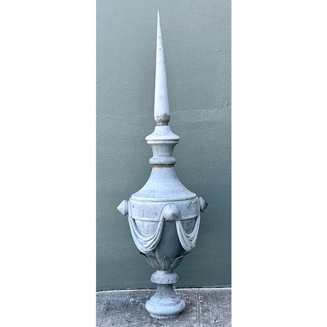 Elevate your space with this commanding vintage architectural spire, a masterful blend of neoclassical elegance and...