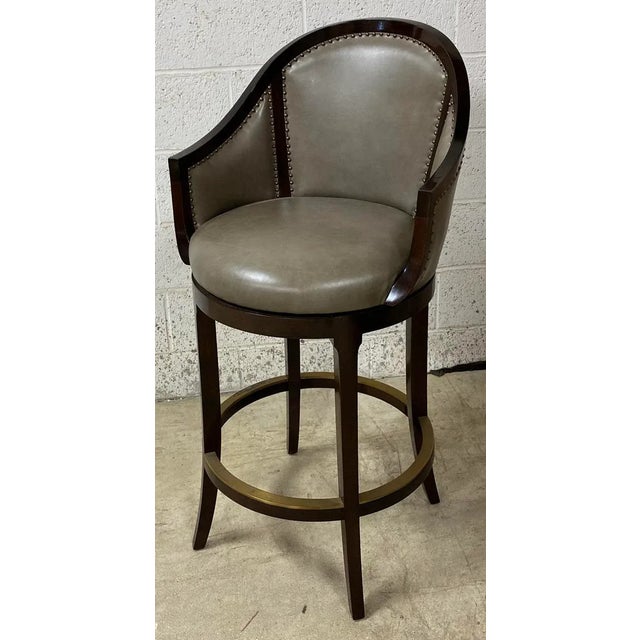 Levant Barstool From the Madeline Stuart Collection For Sale - Image 4 of 12