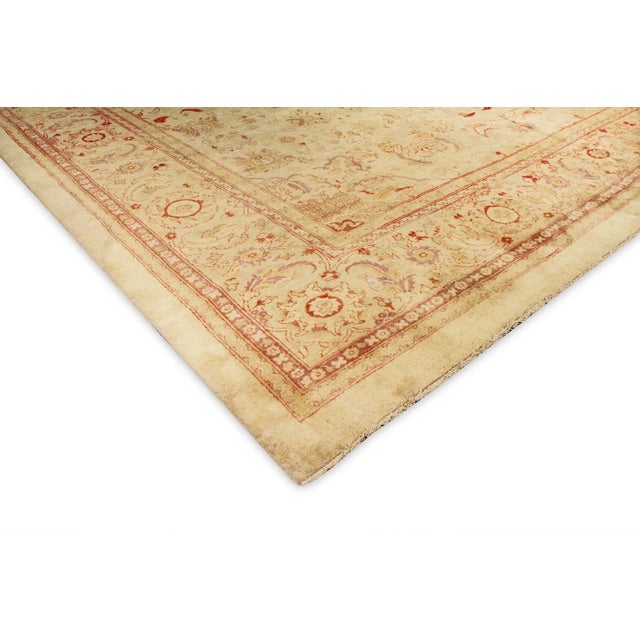 Pasargad Home Amritsar Lamb's Wool Area Rug, 12' 0" X 19' 7", Beige For Sale - Image 4 of 6