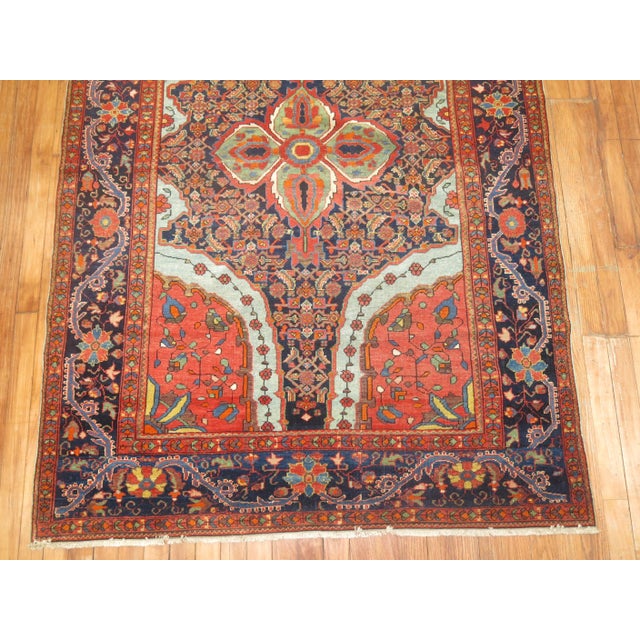 Dramatic Antique Zabihi Collection Persian Mishan Malayer Rug - 4'3" x 6'3" For Sale In New York - Image 6 of 12