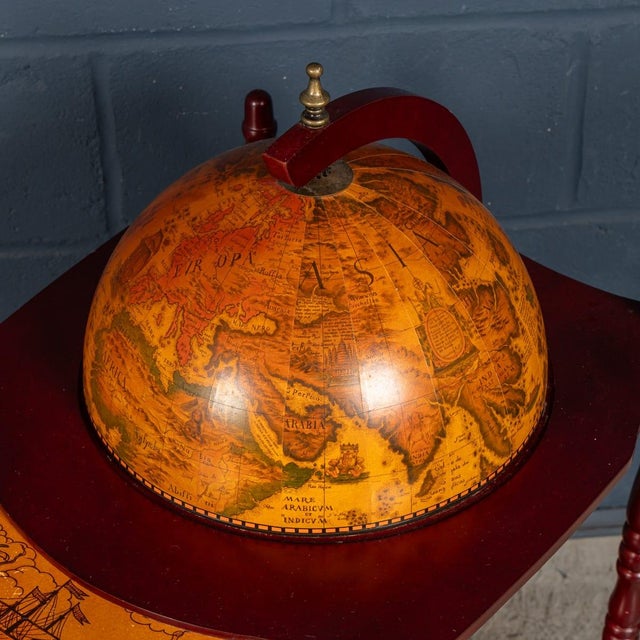 Vintage Italian Globe Drinks Trolley, 1980s For Sale - Image 9 of 18