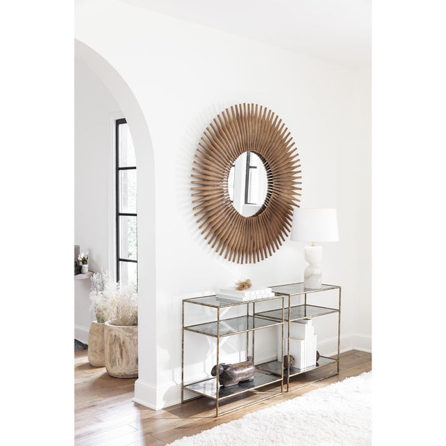 Farmhouse Regina Andrew Rolling Pin Round Mirror For Sale - Image 3 of 9