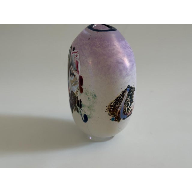 1980s Studio Glass Vase by Robert Pierini, 1987 For Sale - Image 5 of 10