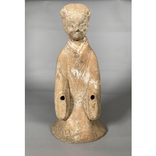 Terracotta sculpture of a court lady, Han Dynasty, 206 BC-220 AD, Mingqi, China, archaeology For Sale