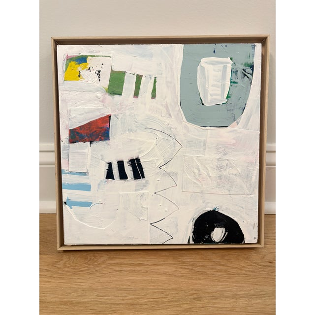 Sarah Trundle Sarah Trundle, Contemporary Abstract Collage Painting, "Fizzy" For Sale - Image 4 of 5