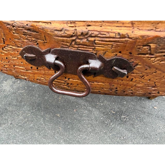 Vintage French Provincial Rustic Farmhouse Style Three Drawer Console Table/ Table Desk For Sale - Image 12 of 13