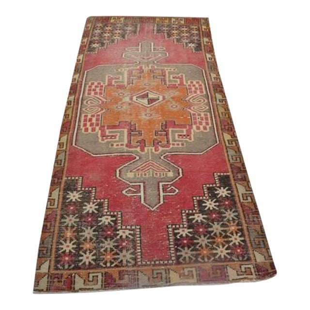 Oushak Vintage Handknotted Carpet For Sale
