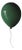 Modern Glossy Ceramic Balloon Wall Sculpture in Forest Green- Medium Size For Sale