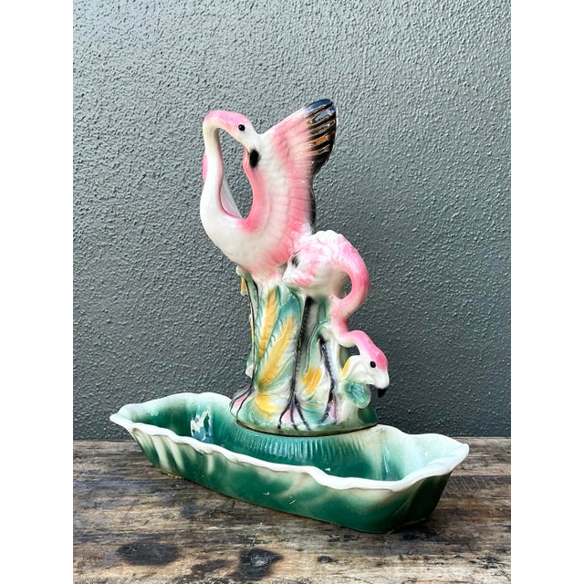 Vintage 1950s Lane Glazed Ceramic Light For Sale - Image 9 of 10