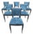 1940s Classic French Art Deco Dining Chairs- Set of 6 For Sale