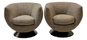 Pair of Bubble Swivel Chairs Designed by Ransom Culler