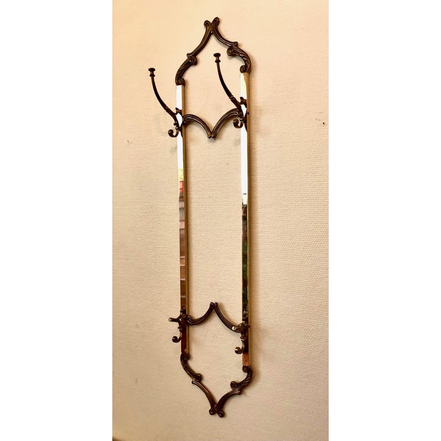 1960s Vintage Italian Hollywood Regency Wall-Mounted Coat Racks, 1960s, Set of 2 For Sale - Image 5 of 18