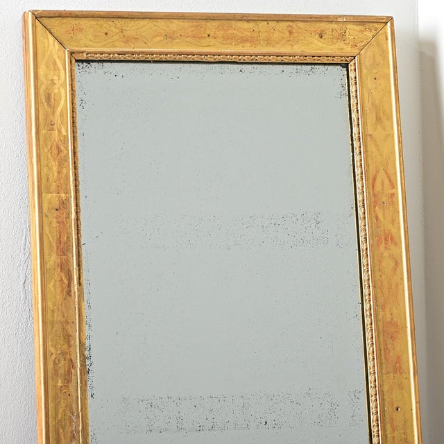 Mid 19th Century French 19th Century Transitional Gold Gilt Mirror For Sale - Image 5 of 10